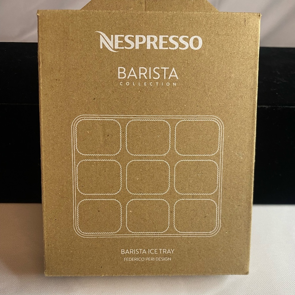New inbox, Nespresso, barista collection, ice tray, mint green